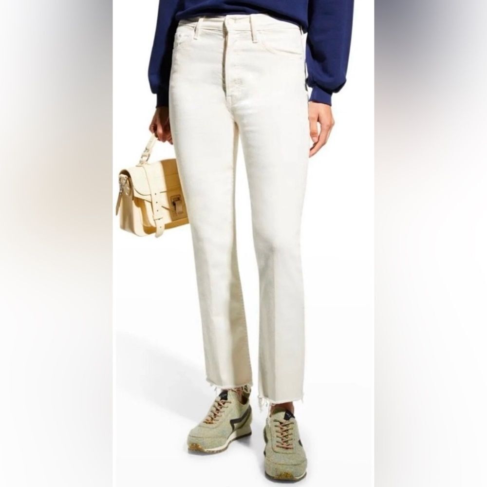 MOTHER The Tripper Ankle Play Date Fray Jeans